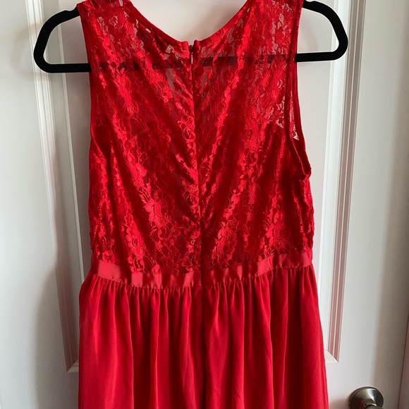 ASOS red lace dress - US size 10 - Picture 4 of 4